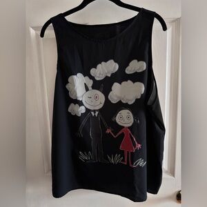 Lucifer (Netflix) Fanart ~ “Lucifer Drawing by Trixie” Sleeveless Top - Size 2x